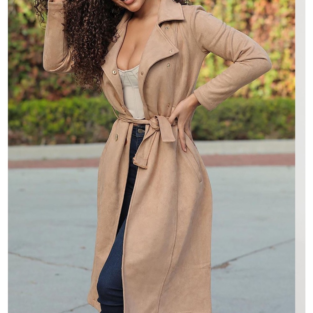 Belt Your Heart Trench Coat - Camel